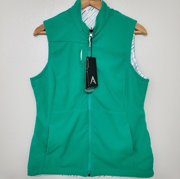 Antigua Treasure Reversible Sleeveless Golf Vest - Picture 2 of 8